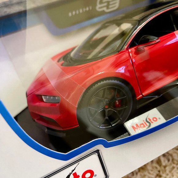 Bugatti Chiron Sport Red 1:18 Special Edition Diecast Model Car by Maisto (NIB) - Picture 6 of 11